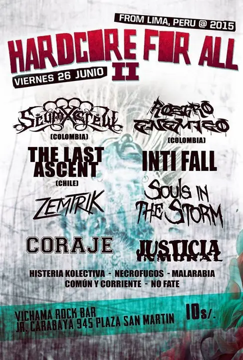 Flyer No Fate - 26 de junio de 2015
