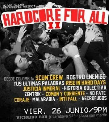 Flyer No Fate - 26 de junio de 2015