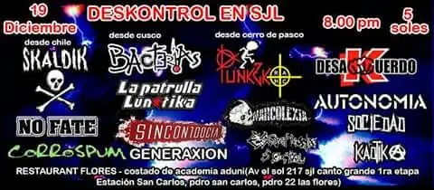 Flyer No Fate - 19 de diciembre de 2015
