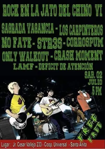 Flyer No Fate - 2 de julio de 2016