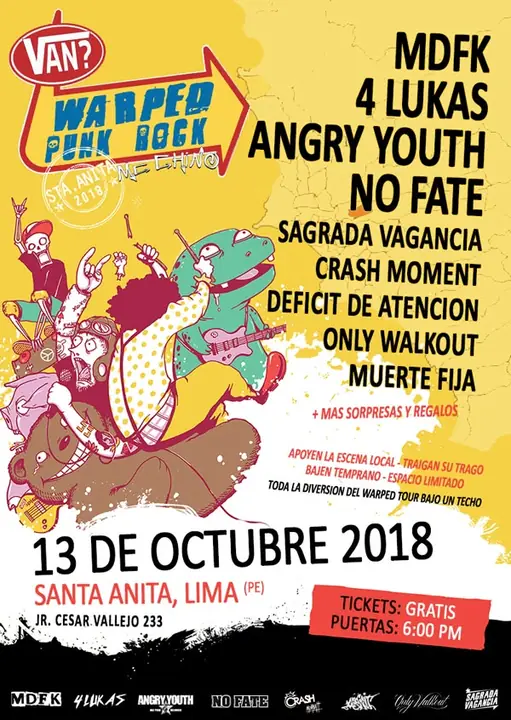 Flyer No Fate - 13 de octubre de 2018