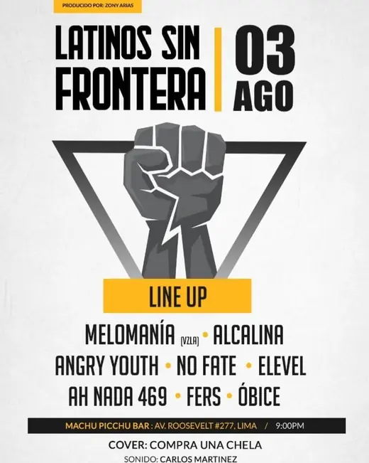 Flyer No Fate - 3 de agosto de 2019