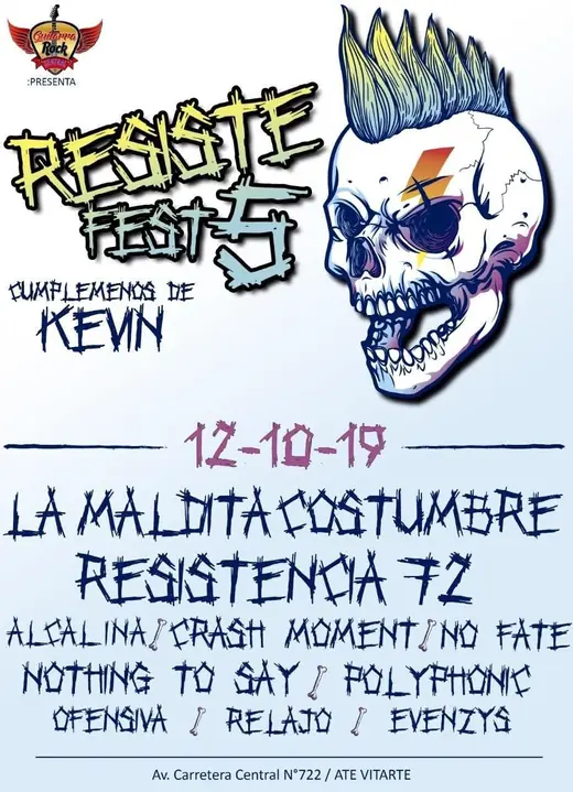 Flyer No Fate - 12 de octubre de 2019