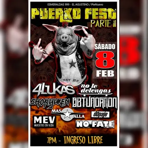 Flyer No Fate - 8 de febrero de 2020