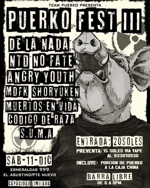 Flyer No Fate - 11 de diciembre de 2021