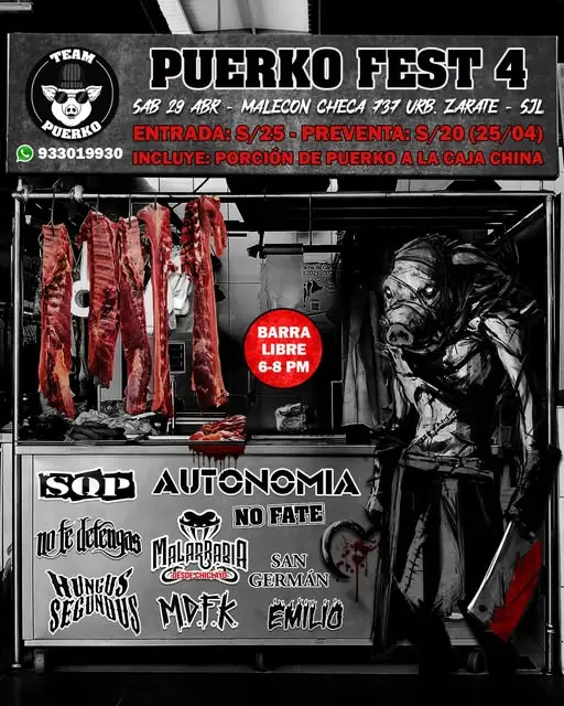 Flyer No Fate - 29 de abril de 2023