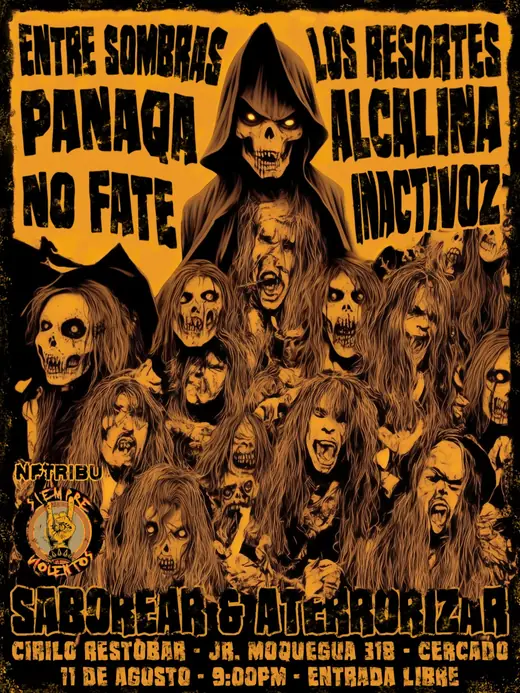 Flyer No Fate - 11 de agosto de 2023