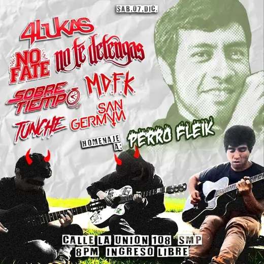 Flyer No Fate - 7 de diciembre de 2024