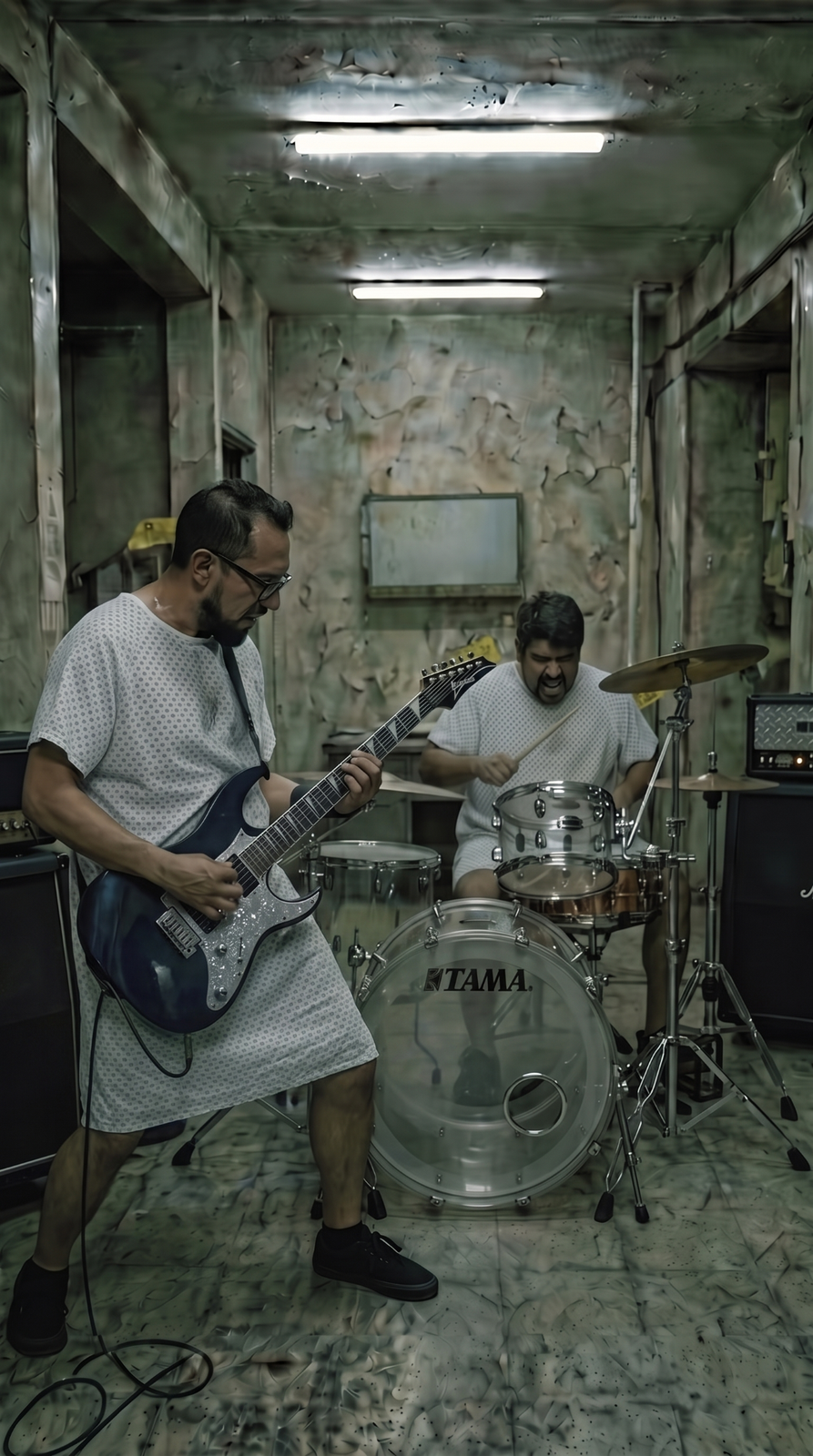 Julio y Luis tocando juntos al final de la historia de No Fate