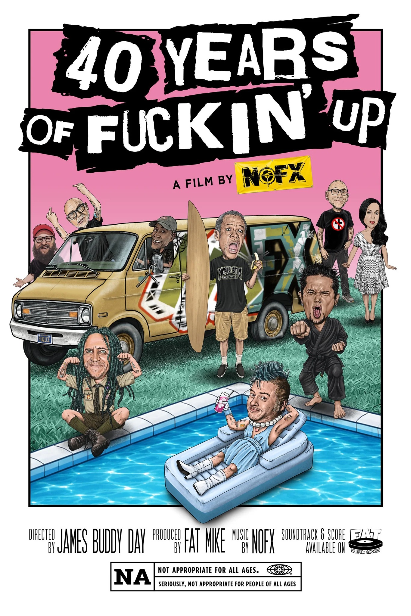 Poster de la película 40 Years of Fuckin' Up de NOFX